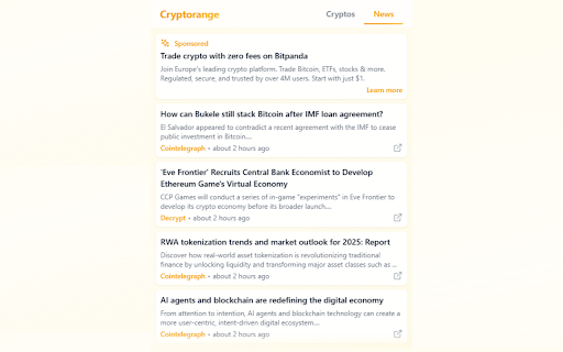Cryptorange from Chrome web store to be run with OffiDocs Chromium online Cryptorange from Chrome web store to be run with OffiDocs Chromium online