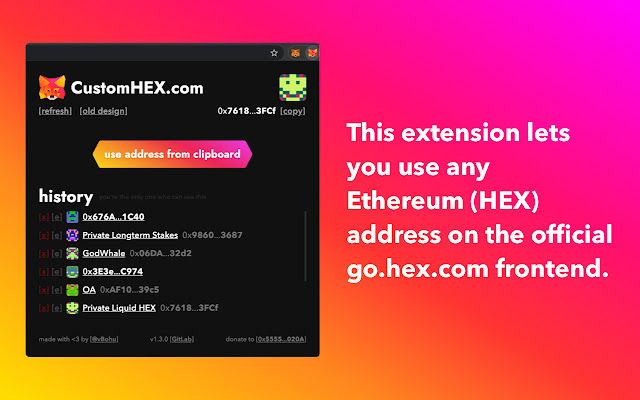 CustomHEX.com from Chrome web store to be run with OffiDocs Chromium online CustomHEX.com from Chrome web store to be run with OffiDocs Chromium online