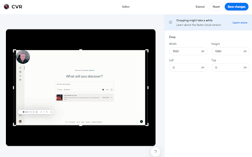 CVR: Chrome Video Recorder from Chrome web store to be run with OffiDocs Chromium online CVR: Chrome Video Recorder from Chrome web store to be run with OffiDocs Chromium online