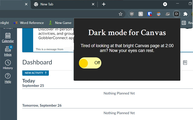 Dark Mode for Canvas from Chrome web store to be run with OffiDocs Chromium online Dark Mode for Canvas from Chrome web store to be run with OffiDocs Chromium online