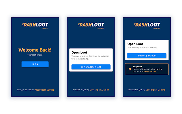 Dashloot Connect from Chrome web store to be run with OffiDocs Chromium online Dashloot Connect from Chrome web store to be run with OffiDocs Chromium online