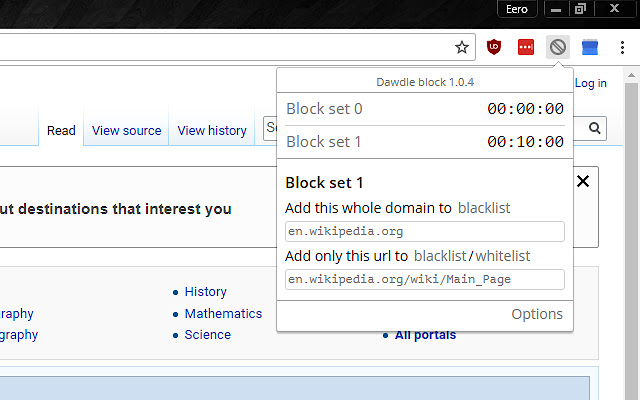 Dawdle Block from Chrome web store to be run with OffiDocs Chromium online Dawdle Block from Chrome web store to be run with OffiDocs Chromium online
