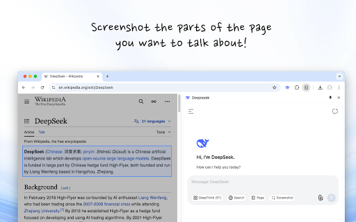 deepseek™ AI Assistant from Chrome web store to be run with OffiDocs Chromium online deepseek™ AI Assistant from Chrome web store to be run with OffiDocs Chromium online