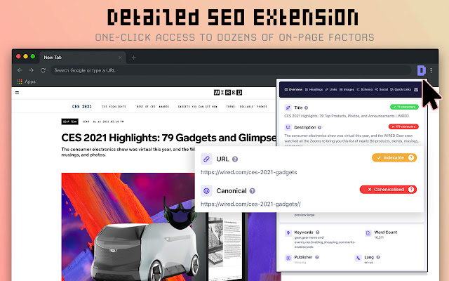Detailed SEO Extension from Chrome web store to be run with OffiDocs Chromium online Detailed SEO Extension from Chrome web store to be run with OffiDocs Chromium online