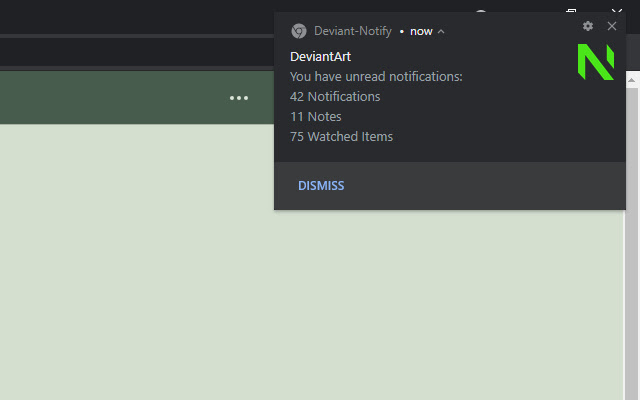 Deviant Notify from Chrome web store to be run with OffiDocs Chromium online Deviant Notify from Chrome web store to be run with OffiDocs Chromium online
