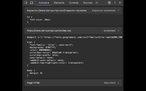 DevTools Autosave from Chrome web store to be run with OffiDocs Chromium online DevTools Autosave from Chrome web store to be run with OffiDocs Chromium online