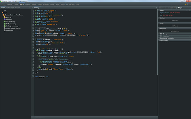 DevTools Theme: Obsidian Snake from Chrome web store to be run with OffiDocs Chromium online DevTools Theme: Obsidian Snake from Chrome web store to be run with OffiDocs Chromium online