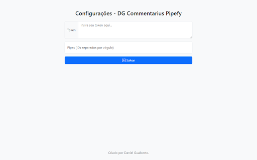 DG Commentarius Pipefy from Chrome web store to be run with OffiDocs Chromium online DG Commentarius Pipefy from Chrome web store to be run with OffiDocs Chromium online