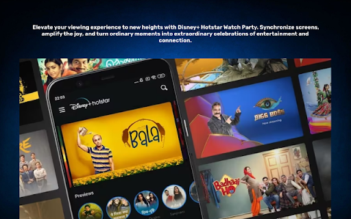 Disney Hotstar Party from Chrome web store to be run with OffiDocs Chromium online Disney Hotstar Party from Chrome web store to be run with OffiDocs Chromium online