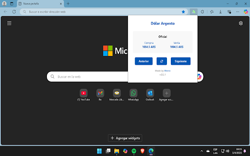 Dólar Argento: Cotización en Argentina from Chrome web store to be run with OffiDocs Chromium online Dólar Argento: Cotización en Argentina from Chrome web store to be run with OffiDocs Chromium online