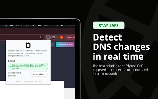 DnsWarn from Chrome web store to be run with OffiDocs Chromium online DnsWarn from Chrome web store to be run with OffiDocs Chromium online