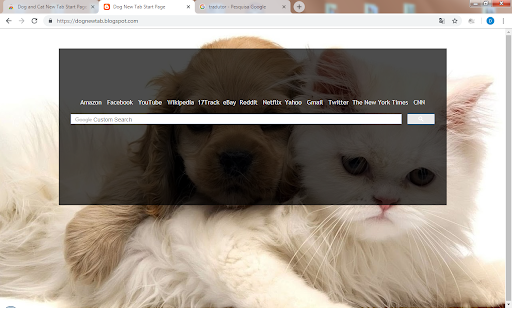Dog and Cat New Tab Start Page Theme from Chrome web store to be run with OffiDocs Chromium online Dog and Cat New Tab Start Page Theme from Chrome web store to be run with OffiDocs Chromium online
