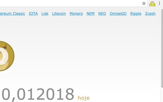 Dogecoin Hoje from Chrome web store to be run with OffiDocs Chromium online Dogecoin Hoje from Chrome web store to be run with OffiDocs Chromium online
