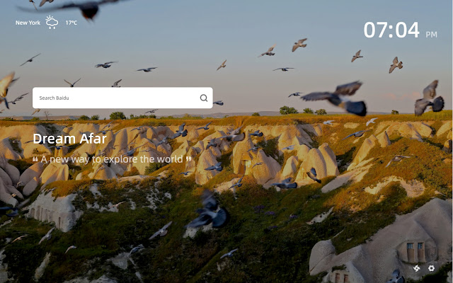 Dream Afar New Tab from Chrome web store to be run with OffiDocs Chromium online Dream Afar New Tab from Chrome web store to be run with OffiDocs Chromium online