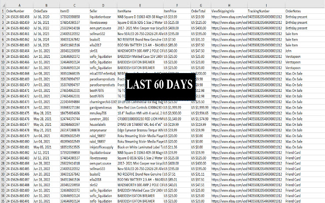 Ebay Purchase History Downloader from Chrome web store to be run with OffiDocs Chromium online Ebay Purchase History Downloader from Chrome web store to be run with OffiDocs Chromium online