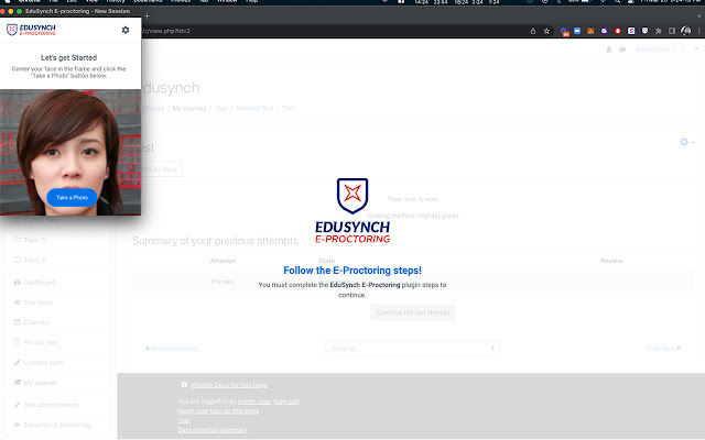EduSynch E Proctoring from Chrome web store to be run with OffiDocs Chromium online EduSynch E Proctoring from Chrome web store to be run with OffiDocs Chromium online