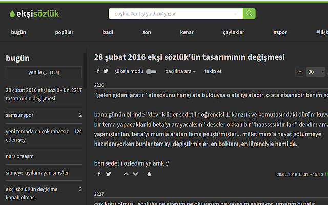 Ekşisözlük Entry Numaraları from Chrome web store to be run with OffiDocs Chromium online Ekşisözlük Entry Numaraları from Chrome web store to be run with OffiDocs Chromium online