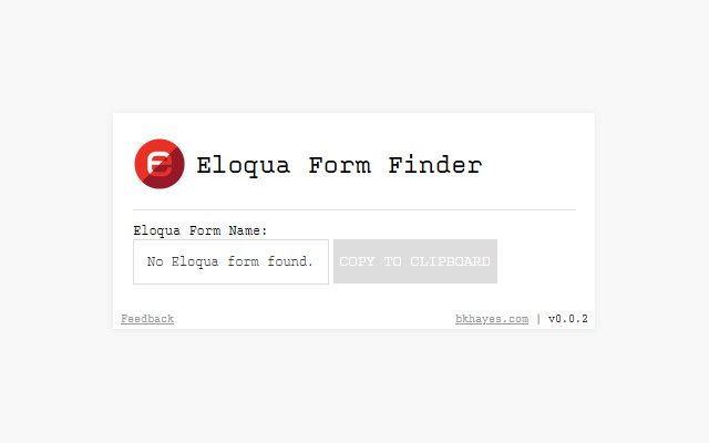 Eloqua Form Finder from Chrome web store to be run with OffiDocs Chromium online Eloqua Form Finder from Chrome web store to be run with OffiDocs Chromium online