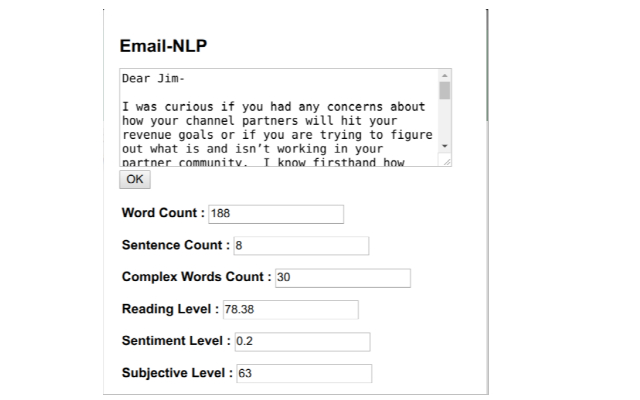 Email NLP from Chrome web store to be run with OffiDocs Chromium online Email NLP from Chrome web store to be run with OffiDocs Chromium online