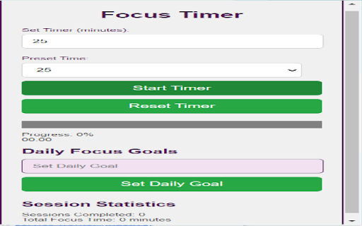Enhanced Focus Timer from Chrome web store to be run with OffiDocs Chromium online Enhanced Focus Timer from Chrome web store to be run with OffiDocs Chromium online