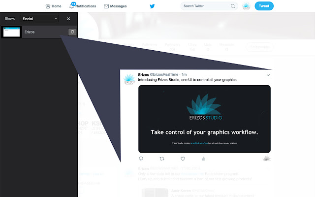 Erizos Social from Chrome web store to be run with OffiDocs Chromium online Erizos Social from Chrome web store to be run with OffiDocs Chromium online