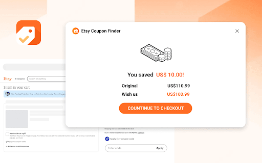 Etsy Coupon Finder from Chrome web store to be run with OffiDocs Chromium online Etsy Coupon Finder from Chrome web store to be run with OffiDocs Chromium online