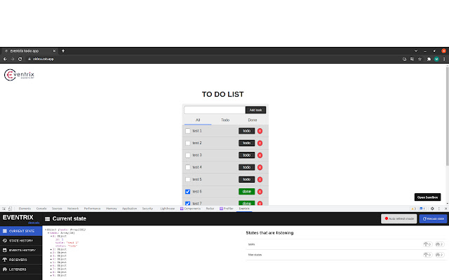 Eventrix devtools from Chrome web store to be run with OffiDocs Chromium online Eventrix devtools from Chrome web store to be run with OffiDocs Chromium online