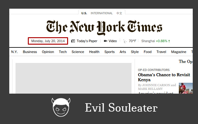 Evil Souleater from Chrome web store to be run with OffiDocs Chromium online Evil Souleater from Chrome web store to be run with OffiDocs Chromium online