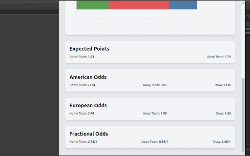 Expected Goals (xG) Calculator from Chrome web store to be run with OffiDocs Chromium online Expected Goals (xG) Calculator from Chrome web store to be run with OffiDocs Chromium online
