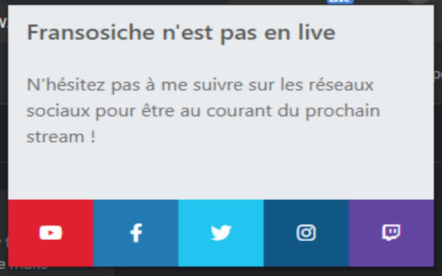 Extension Twitch de Fransosiche from Chrome web store to be run with OffiDocs Chromium online Extension Twitch de Fransosiche from Chrome web store to be run with OffiDocs Chromium online