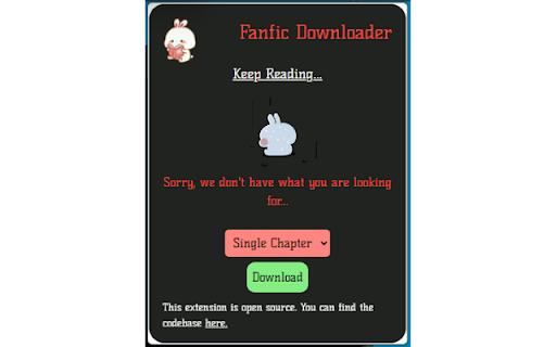 Fanfiction Downloader from Chrome web store to be run with OffiDocs Chromium online Fanfiction Downloader from Chrome web store to be run with OffiDocs Chromium online