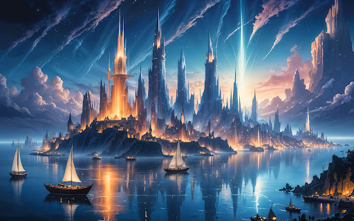 Fantasy landscape with magical castle from Chrome web store to be run with OffiDocs Chromium online Fantasy landscape with magical castle from Chrome web store to be run with OffiDocs Chromium online
