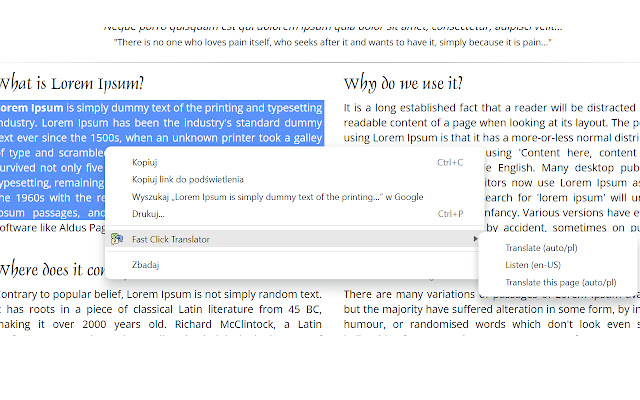 Fast Click Translator from Chrome web store to be run with OffiDocs Chromium online Fast Click Translator from Chrome web store to be run with OffiDocs Chromium online