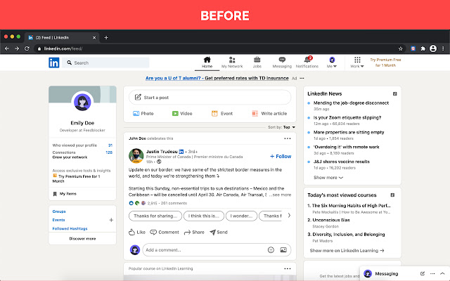 Feedblocker from Chrome web store to be run with OffiDocs Chromium online Feedblocker from Chrome web store to be run with OffiDocs Chromium online
