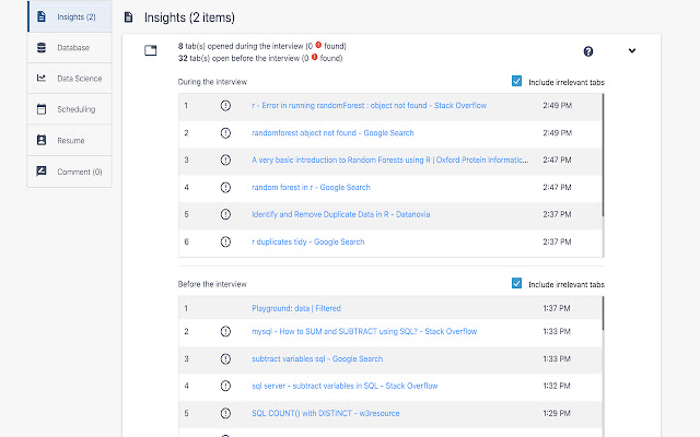 Filtered Interview Tool from Chrome web store to be run with OffiDocs Chromium online Filtered Interview Tool from Chrome web store to be run with OffiDocs Chromium online