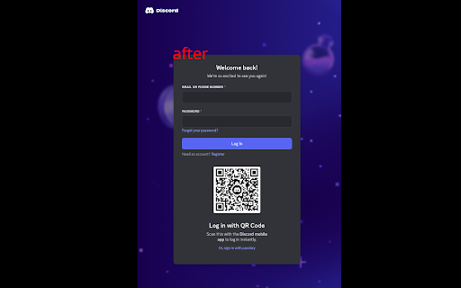 Fix Discord login QR code layout from Chrome web store to be run with OffiDocs Chromium online Fix Discord login QR code layout from Chrome web store to be run with OffiDocs Chromium online