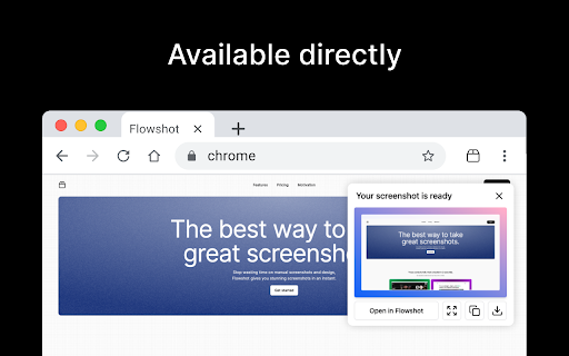 Flowshot Simple Beautiful Screenshots from Chrome web store to be run with OffiDocs Chromium online Flowshot Simple Beautiful Screenshots from Chrome web store to be run with OffiDocs Chromium online