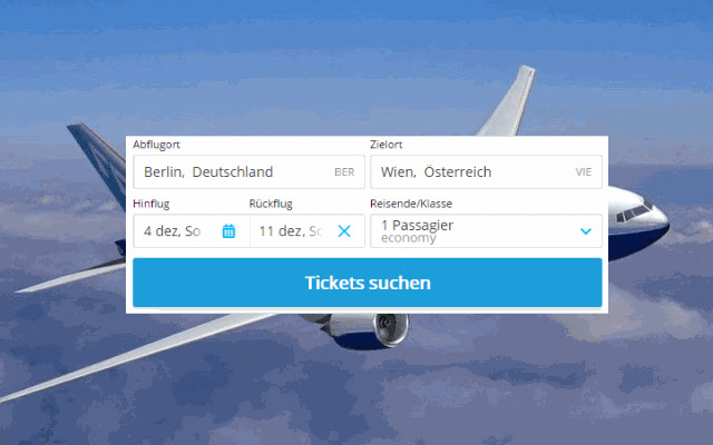 Flugtickets from Chrome web store to be run with OffiDocs Chromium online Flugtickets from Chrome web store to be run with OffiDocs Chromium online