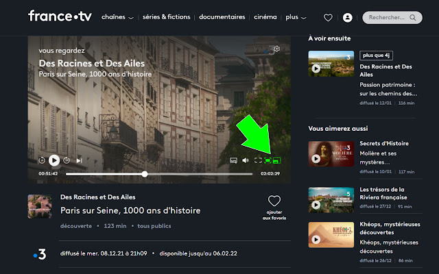 FranceTV Boutons additionnels pour le player from Chrome web store to be run with OffiDocs Chromium online FranceTV Boutons additionnels pour le player from Chrome web store to be run with OffiDocs Chromium online