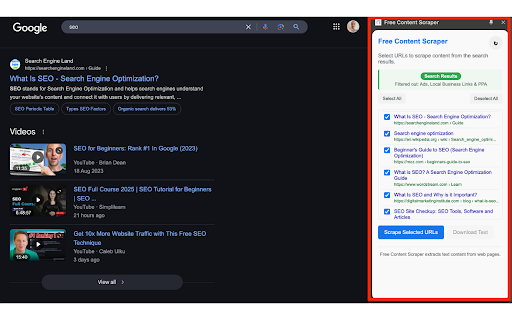 Free Content Scraper from Chrome web store to be run with OffiDocs Chromium online Free Content Scraper from Chrome web store to be run with OffiDocs Chromium online