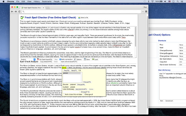 Fresh Spell Checker from Chrome web store to be run with OffiDocs Chromium online Fresh Spell Checker from Chrome web store to be run with OffiDocs Chromium online