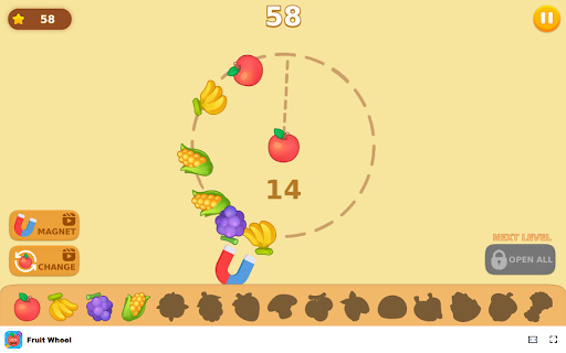 Fruit Wheel Game Merge items for bigger and better combinations! from Chrome web store to be run with OffiDocs Chromium online Fruit Wheel Game Merge items for bigger and better combinations! from Chrome web store to be run with OffiDocs Chromium online