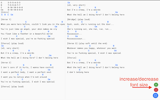 Full Screen Chords Extension from Chrome web store to be run with OffiDocs Chromium online Full Screen Chords Extension from Chrome web store to be run with OffiDocs Chromium online