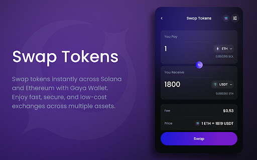 Gaya Wallet from Chrome web store to be run with OffiDocs Chromium online Gaya Wallet from Chrome web store to be run with OffiDocs Chromium online