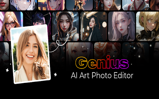Genius: AI Art Photo Editor Image Generator from Chrome web store to be run with OffiDocs Chromium online Genius: AI Art Photo Editor Image Generator from Chrome web store to be run with OffiDocs Chromium online
