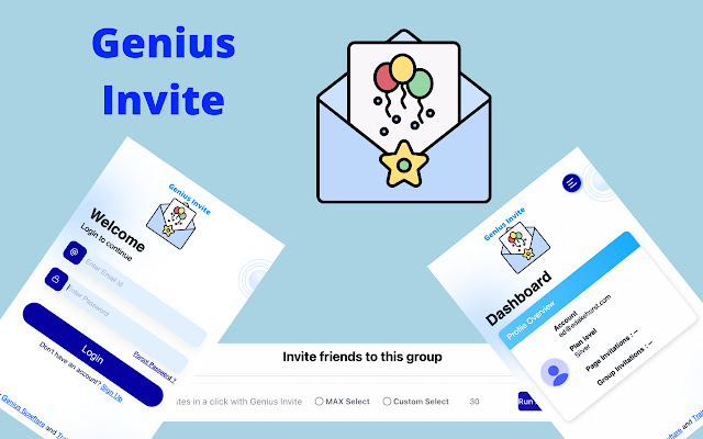 Genius Invite from Chrome web store to be run with OffiDocs Chromium online Genius Invite from Chrome web store to be run with OffiDocs Chromium online