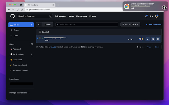 GitHub Desktop Notification from Chrome web store to be run with OffiDocs Chromium online GitHub Desktop Notification from Chrome web store to be run with OffiDocs Chromium online