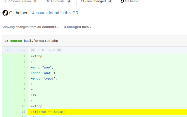 Github Helper: Code review tool from Chrome web store to be run with OffiDocs Chromium online Github Helper: Code review tool from Chrome web store to be run with OffiDocs Chromium online