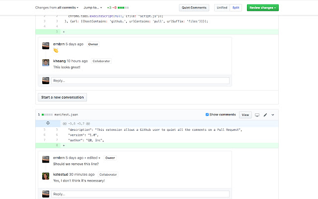 Github Quiet Comment from Chrome web store to be run with OffiDocs Chromium online Github Quiet Comment from Chrome web store to be run with OffiDocs Chromium online