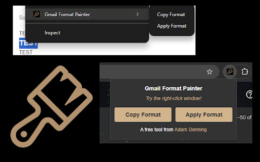 Gmail Format Painter from Chrome web store to be run with OffiDocs Chromium online Gmail Format Painter from Chrome web store to be run with OffiDocs Chromium online
